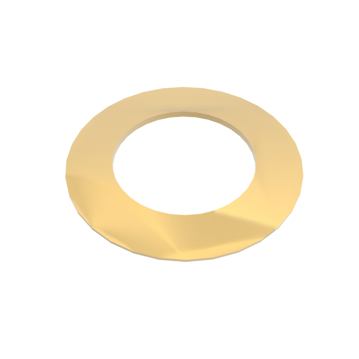 Amba Products Accessory AE-1R-SB 1mm Round Spacer Qty of 2 for Antus or Sirio Collections - 0.04 x 1.5 x 1.5 in. - Satin Brass Finish