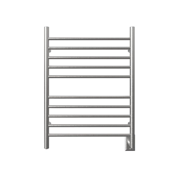 Amba Products RWH-SB Radiant Straight 10-Bar Hardwired Plug-in Combo Towel Warmer - 4.75 x 24.5 x 31.875 in. - Brushed Finish