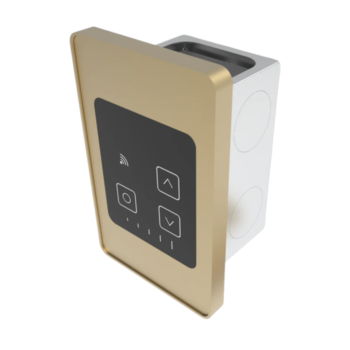 Amba Products ATW-TDHCR-SB Remote Touch Digital Heat Controller - 0.5 x 3.375 x 5.25 in. - Satin Brass Finish