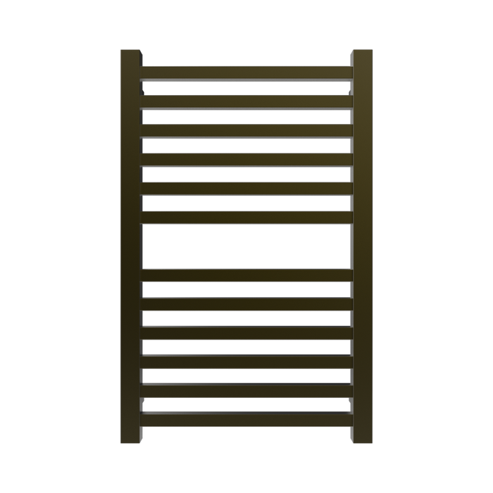 Amba Products Q2132BB Quadro 12-Bar Hardwired Towel Warmer - 4.375 x 21.25 x 33.125 in. - Brushed Bronze Finish
