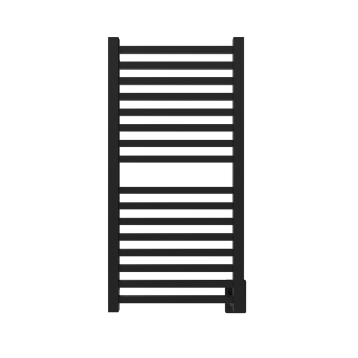 Amba Products Q2142MB Quadro 16-Bar Hardwired Towel Warmer - 4.375 x 21.25 x 42.625 in. - Matte Black Finish
