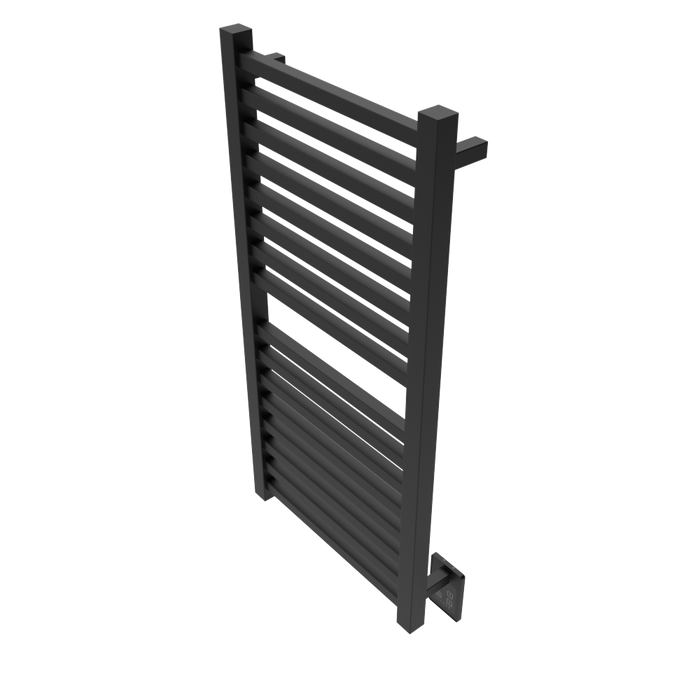 Amba Products Q2142MB Quadro 16-Bar Hardwired Towel Warmer - 4.375 x 21.25 x 42.625 in. - Matte Black Finish