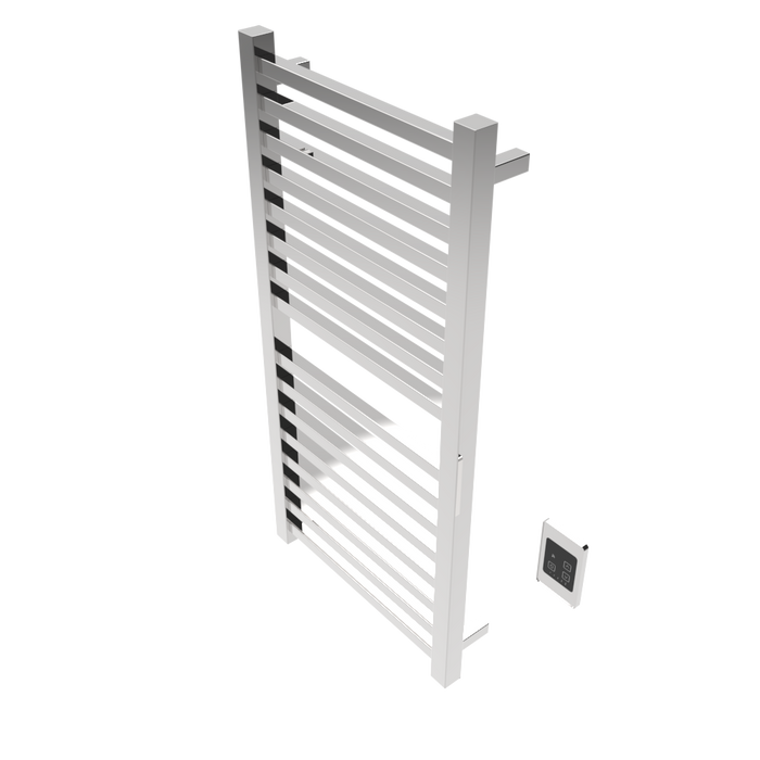 Amba Products Q2142P Quadro 16-Bar Hardwired Towel Warmer - 4.375 x 21.25 x 42.625 in. - Polished Finish