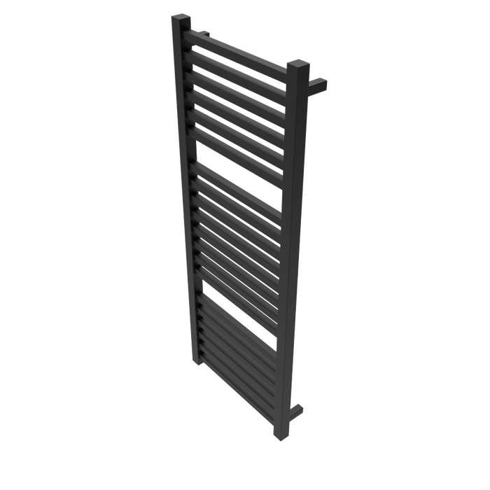 Amba Products Q2154MB Quadro 20-Bar Hardwired Towel Warmer - 4.375 x 21.25 x 54.375 in. - Matte Black Finish