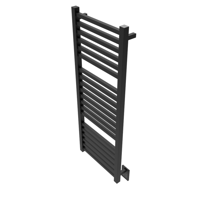 Amba Products Q2154MB Quadro 20-Bar Hardwired Towel Warmer - 4.375 x 21.25 x 54.375 in. - Matte Black Finish