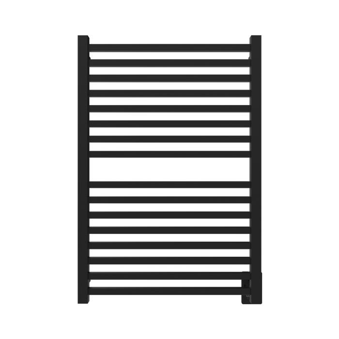 Amba Products Q2942MB Quadro 16-Bar Hardwired Towel Warmer - 4.375 x 29.125 x 42.625 in. - Matte Black Finish