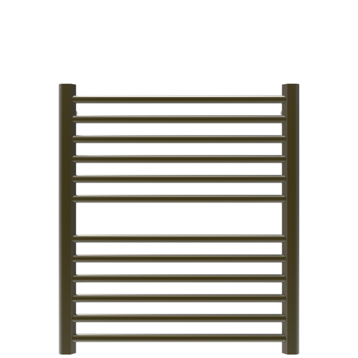 Amba Products S2932BB Sirio 12-Bar Hardwired 29 W Towel Warmer - 4 x 29.375 x 33.125 in. - Brushed Bronze Finish