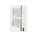 Amba Products RWH-SP Radiant Straight 10-Bar Hardwired + Plug-in Combo Towel Warmer - 4.75 x 24.5 x 31.875 in. - Polished Finish