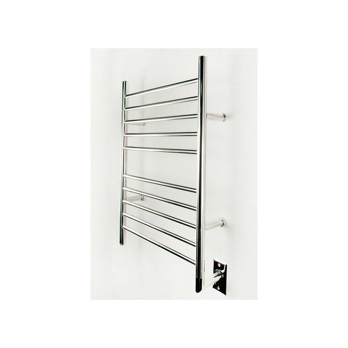 Amba Products Radiant Collection RWH-SP Hardwired Straight 10-Bar Towel Warmer - 4.75 x 24.375 x 33.5 in. - Polished Finish