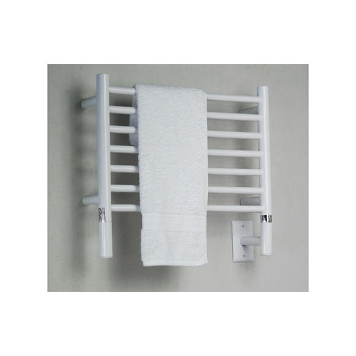 Amba Products Jeeves Collection HSW Model H Straight 7-Bar Hardwired Towel Warmer - 4.5 x 21.25 x 18.75 in. - White Finish