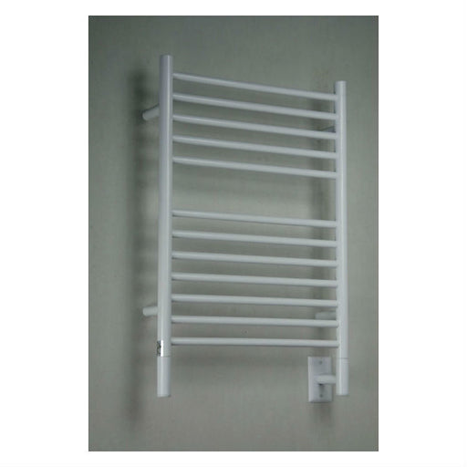 Amba Products Jeeves Collection ESW Model E Straight 12-Bar Hardwired Towel Warmer - 4.5 x 21.25 x 31.75 in. - White Finish