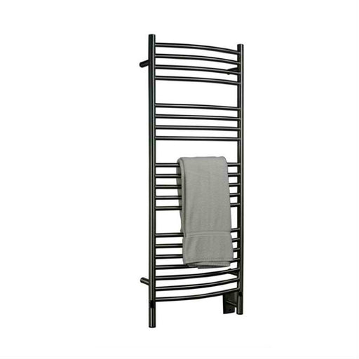 Amba Products Jeeves Collection DCB Model D Curved 20-Bar Hardwired Towel Warmer - 6.5 x 21.25 x 53.5 in. - Brushed Finish