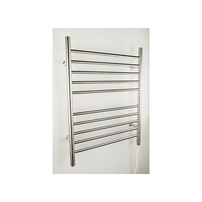 Amba Products Radiant Collection RWP-SP Plug-In Straight 10-Bar Towel Warmer - 4.75 x 23.625 x 31.5 in. - Polished Finish