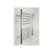 Amba Products Radiant Collection RWP-CP Plug-In Curved 10-Bar Towel Warmer - 5.75 x 23.625 x 31.5 in. - Polished Finish