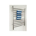 Amba Products Radiant Collection RWP-CB Plug-In Curved 10-Bar Towel Warmer - 5.75 x 23.625 x 31.5 in. - Brushed Finish