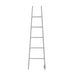 Amba Products ASW Jeeves Model A Ladder 5-Bar Hardwired Drying Rack Towel Warmer - 7.375 x 21.25 x 75.125 in. - White Finish
