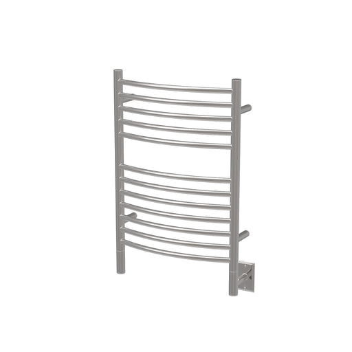 Amba Products Jeeves Collection ECP Model E Curved 12-Bar Hardwired Towel Warmer - 6.5 x 21.25 x 31.75 in. - Polished Finish