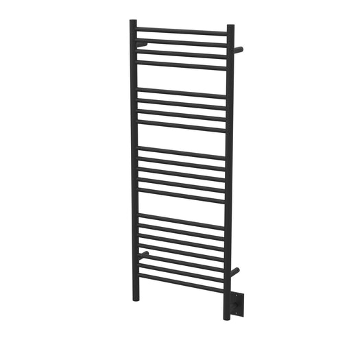 Amba Products Jeeves Collection DSMB Model D Straight 20-Bar Hardwired Towel Warmer - 4.5 x 21.25 x 53.5 in. - Matte Black Finish