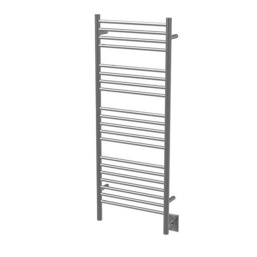Amba Products Jeeves Collection DSB Model D Straight 20-Bar Hardwired Towel Warmer - 4.5 x 21.25 x 53.5 in. - Brushed Finish