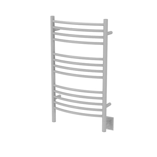 Amba Products Jeeves Collection CCW Model C Curved 13-Bar Hardwired Towel Warmer - 6.5 x 21.25 x 36.75 in. - White Finish