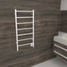 Amba Products FSW Jeeves Model F Straight 7-Bar Hardwired Drying Rack Towel Warmer - 4.5 x 21.25 x 41.75 in. - White Finish
