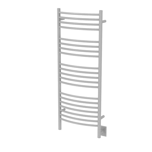 Amba Products Jeeves Collection DCW Model D Curved 20-Bar Hardwired Towel Warmer - 6.5 x 21.25 x 53.5 in. - White Finish