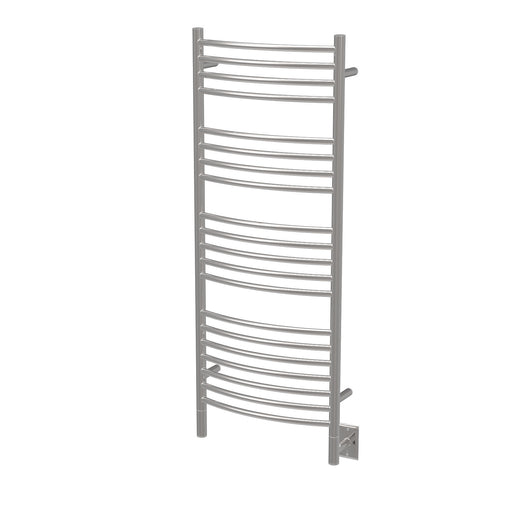 Amba Products Jeeves Collection DCP Model D Curved 20-Bar Hardwired Towel Warmer - 6.5 x 21.25 x 53.5 in. - Polished Finish