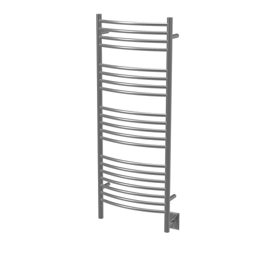 Amba Products Jeeves Collection DCB Model D Curved 20-Bar Hardwired Towel Warmer - 6.5 x 21.25 x 53.5 in. - Brushed Finish