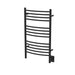 Amba Products Jeeves Collection CCMB Model C Curved 13-Bar Hardwired Towel Warmer - 6.5 x 21.25 x 36.75 in. - Matte Black Finish