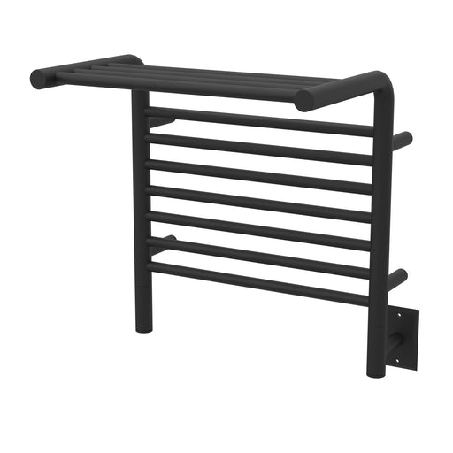 Amba Products Jeeves Collection MSMB Model M Shelf 11-Bar Hardwired Towel Warmer - 15.25 x 21.25 x 22.75 in. - Matte Black Finish