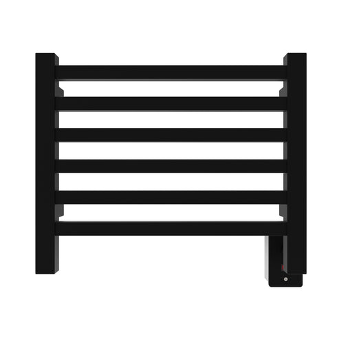 Amba Products Quadro Collection Q2016MB 6-Bar Hardwired Towel Warmer - 4.125 x 21.125 x 18.875 in. - Matte Black Finish