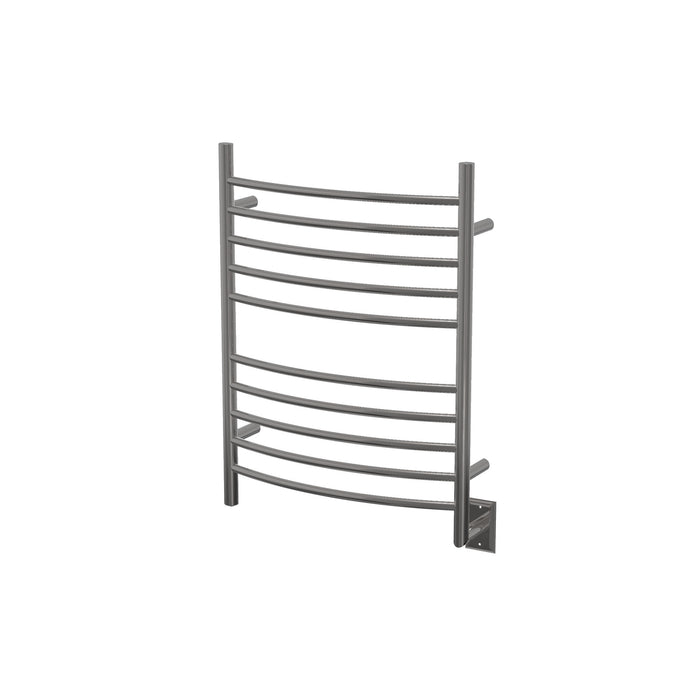 Amba Products Radiant Collection RWH-CP Hardwired Curved 10-Bar Towel Warmer - 4.75 x 24.375 x 33.5 in. - Polished Finish