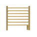 Amba Products Radiant Collection RWHS-SSB Hardwired Small Straight 7-Bar Hardwired Towel Warmer - 4.75 x 20.375 x 21.25 in. - Satin Brass Finish