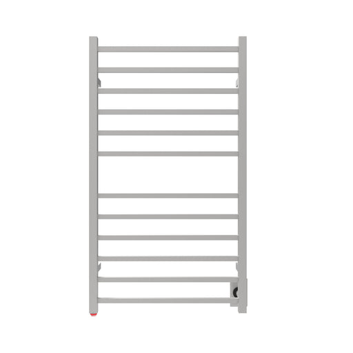Amba Products RSWHL-B Radiant 12-Bar Large Square Hardwired + Plug-in Combo Towel Warmer - 4.75 x 24.5 x 41.75 in. - Brushed Finish