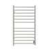 Amba Products Radiant Collection RSWHL-B Square Hardwired Large 12-Bar Hardwired Towel Warmer - 4.75 x 24.375 x 41.375 in. - Brushed Finish