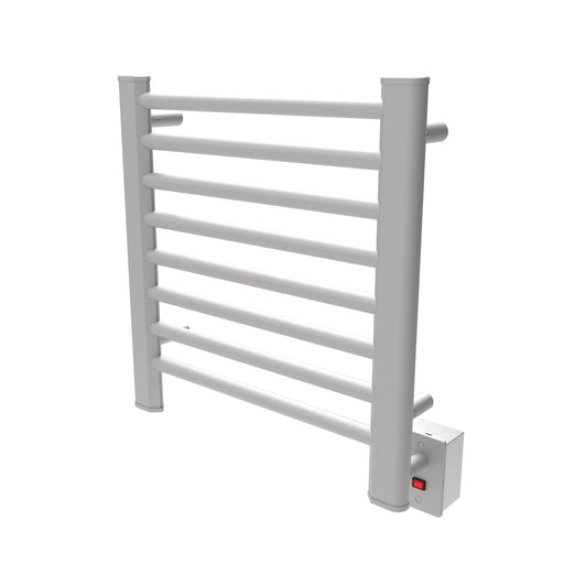 Amba Products Sirio Collection S2121B 8-Bar Hardwired Towel Warmer - 4 x 21.75 x 23.5 in. - Brushed Finish