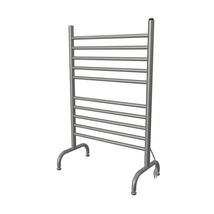 Amba Products Solo Collection SAFSB-24 Freestanding 24-Inch Wide Towel Warmer - 11.875 x 23.625 x 38 in. - Brushed Finish