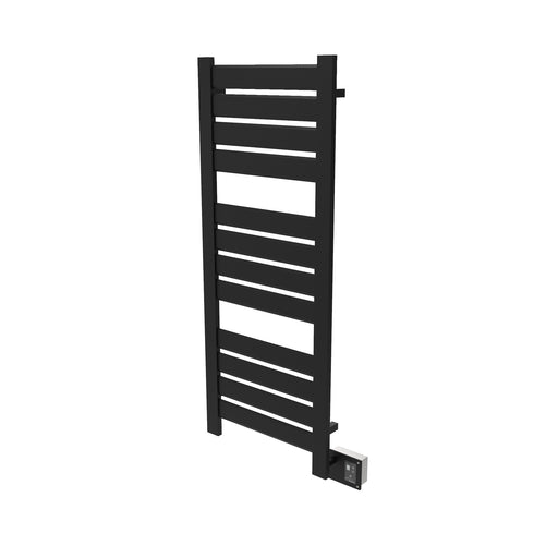 Amba Products Vega Collection V2356MB 12-Bar Hardwired Towel Warmer - 3.625 x 26.25 x 57.75 in. - Matte Black Finish