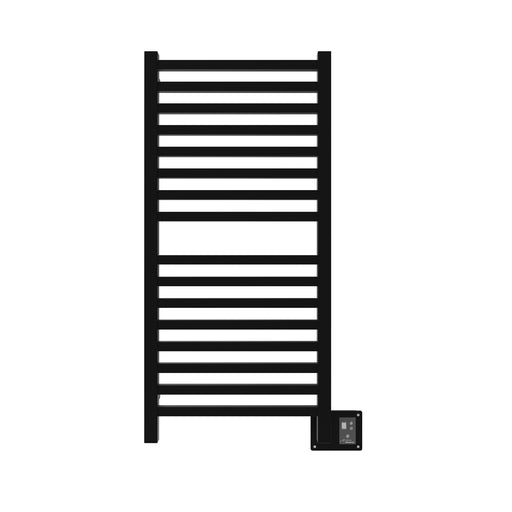 Amba Products Quadro Collection Q2042MB 16-Bar Hardwired Towel Warmer - 4.125 x 24.375 x 44.75 in. - Matte Black Finish