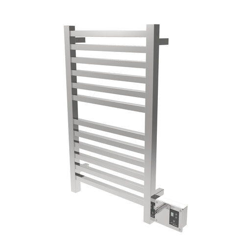 Amba Products Quadro Collection Q2033P 12-Bar Hardwired Towel Warmer - 4.125 x 24.375 x 35.375 in. - Polished Finish