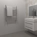 Amba Products RWH-SB Radiant Straight 10-Bar Hardwired Plug-in Combo Towel Warmer - 4.75 x 24.5 x 31.875 in. - Brushed Finish