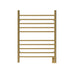 Amba Products Radiant Collection RWH-SSB Hardwired Straight 10-Bar Towel Warmer - 4.75 x 24.375 x 33.5 in. - Satin Brass Finish