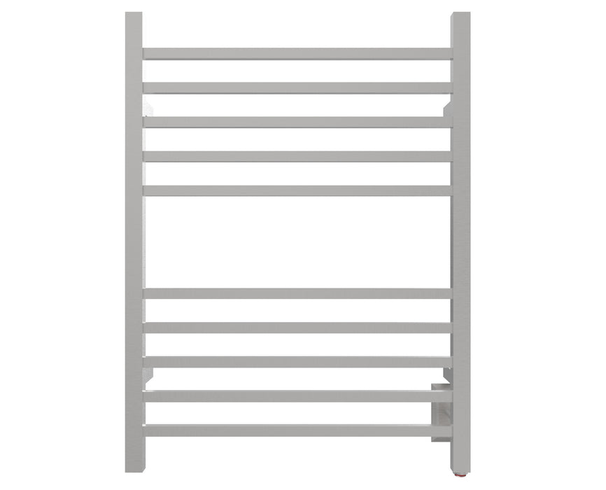 Amba Products Radiant Collection RSWH-B Square Hardwired 10-Bar Towel Warmer - 4.75 x 24.375 x 31.5 in. - Brushed Finish
