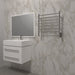 Amba Products RWHS-SP Radiant 7-Bar Small Hardwired + Plug-in Combo Towel Warmer - 4.75 x 20.5 x 20.125 in. - Polished Finish