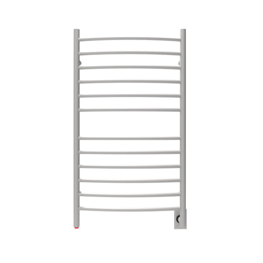 Amba Products Radiant Collection RWHL-CB Hardwired Large Curved 12-Bar Hardwired Towel Warmer - 5.75 x 24.375 x 43 in. - Brushed Finish