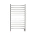 Amba Products Radiant Collection RWHL-CB Hardwired Large Curved 12-Bar Hardwired Towel Warmer - 5.75 x 24.375 x 43 in. - Brushed Finish