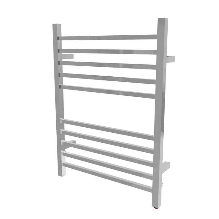 Amba Products Radiant Collection RSWP-P Square Plug-In 10-Bar Towel Warmer - 4.75 x 23.625 x 31.5 in. - Polished Finish