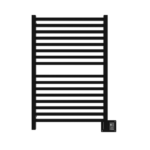 Amba Products Quadro Collection Q2842MB 16-Bar Hardwired Towel Warmer - 4.125 x 32.25 x 44.75 in. - Matte Black Finish