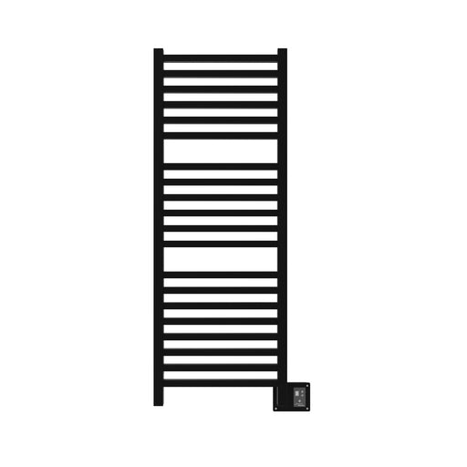 Amba Products Quadro Collection Q2054MB 20-Bar Hardwired Towel Warmer - 4.125 x 24.375 x 56.625 in. - Matte Black Finish