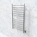 Amba Products Radiant Collection RWHL-CP Hardwired Large Curved 12-Bar Hardwired Towel Warmer - 5.75 x 24.375 x 43 in. - Polished Finish